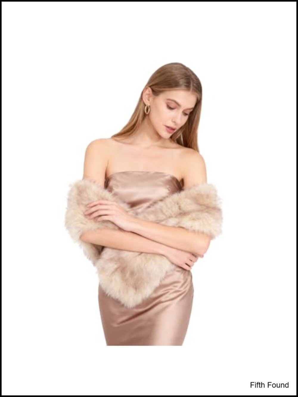 Faux Fur Collar Scarf Wrap Winter Neck Warmer Fluffy Shawl